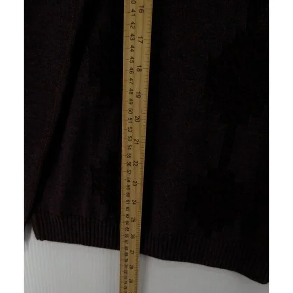 Raffi Sweater Medium Extra Fine Merino Wool 1/4 Zip Pullover Cable - Picture 4 of 10